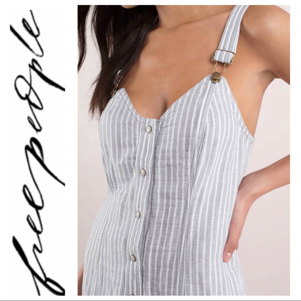 💕SALE💕 Free People Gray Living Color Day Dress - Picture 2 of 8